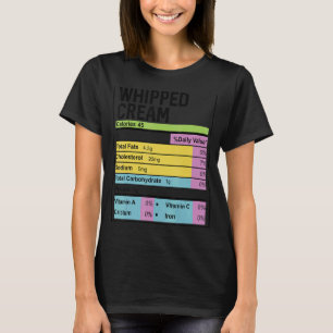 Erntedank Funny Whipped Cream Nutrition T-Shirt