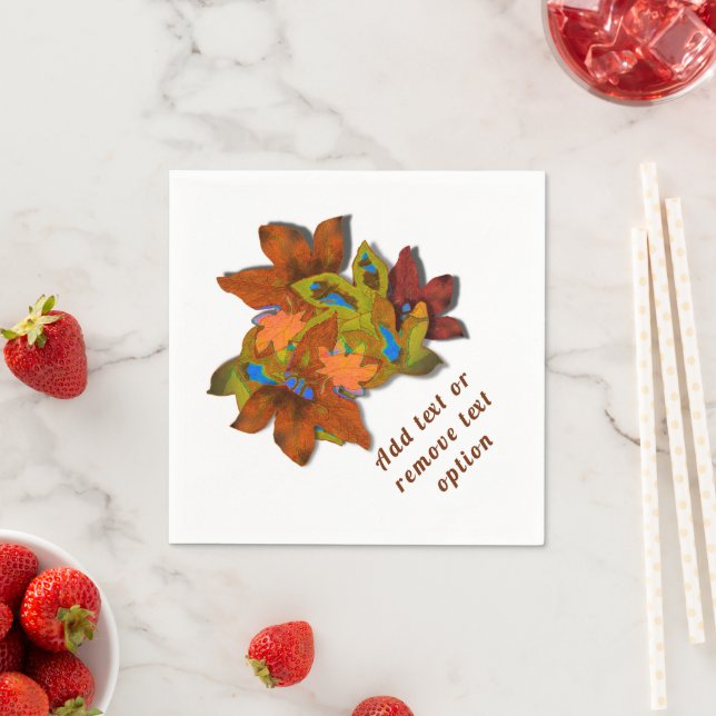 Erntedank für kreative Herbstlaube Serviette (Beispiel)