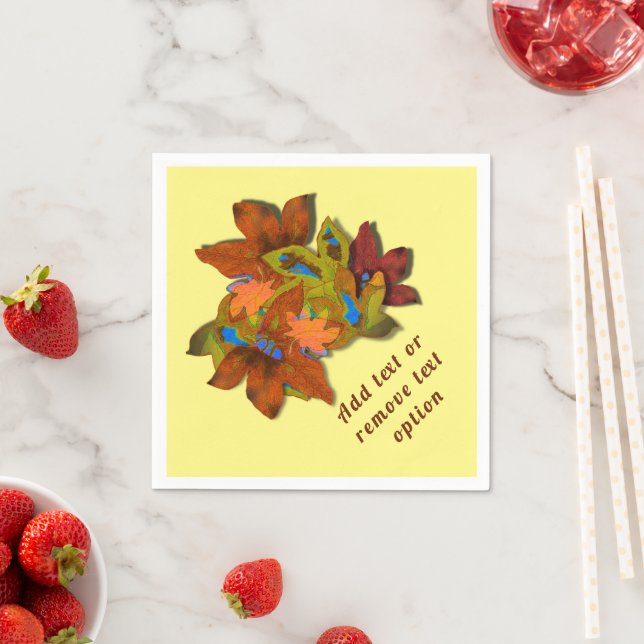 Erntedank für kreative Herbstlaube Serviette (Beispiel)