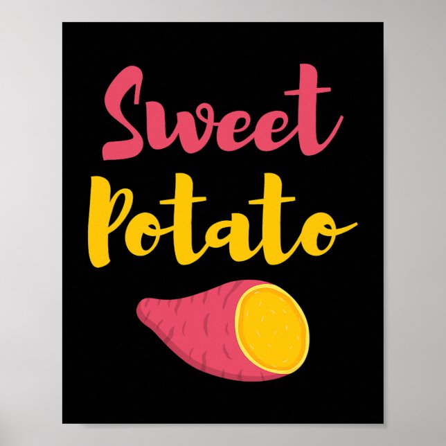 Erntedank Geschenk für Lebensmittel Lover Süßkarto Poster (Vorne)