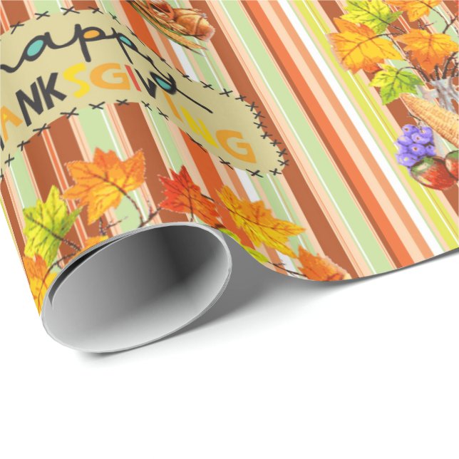 Erntedank Geschenkpapier (Rolleneckpunkt)