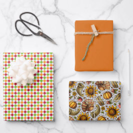 Erntedank Geschenkpapier Set