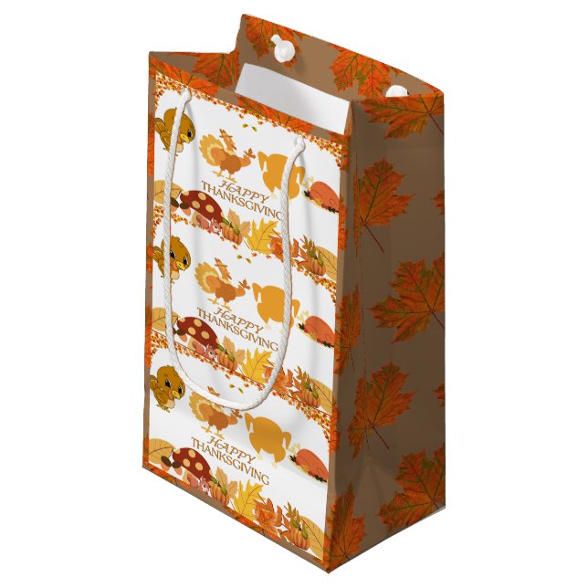 Erntedank-Geschenktaschen Kleine Geschenktüte (Vorderseite Schrägansicht)