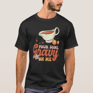 Erntedank gießt mir etwas Gravur auf T-Shirt