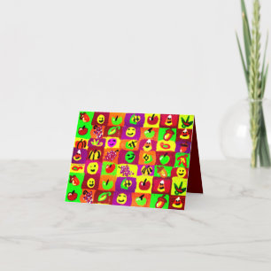 Erntedank Glücklicherweise Feiertagskarte