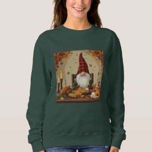 Erntedank Gnome Dinner - Niedliches Herbstfest Sweatshirt