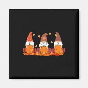 Erntedank Gnomes Niedlich Pumpkin Herbstverwandel Magnet
