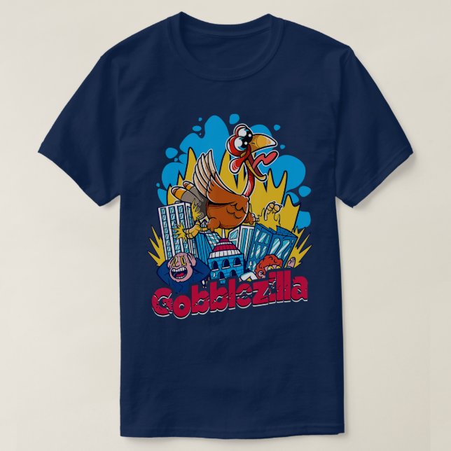 Erntedank Gobblezilla 2 T-Shirt (Design vorne)