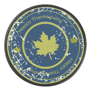 Erntedank Green Maple Leaf, Eishockey Puck