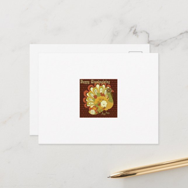 Erntedank Grußkarte Feiertagspostkarte (Vorderseite/Rückseite Beispiel)