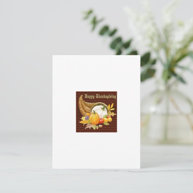 Erntedank-Grußkarte Mitteilungskarte (Stehend Vorderseite)