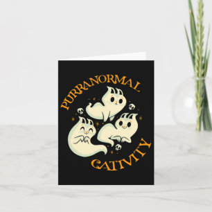 Erntedank Halloween Fall Funny Niedlich Purranorma Karte