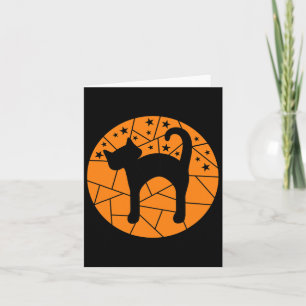 Erntedank Halloween Fall Niedliche Starry Black Ca Karte