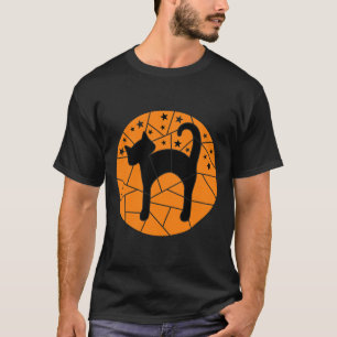 Erntedank Halloween Fall Niedliche Starry Black Ca T-Shirt