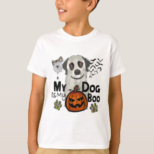 Erntedank Halloween fällt mein Hund ist meine Boot T-Shirt