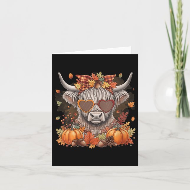 Erntedank Halloween Pu Karte (Vorderseite)