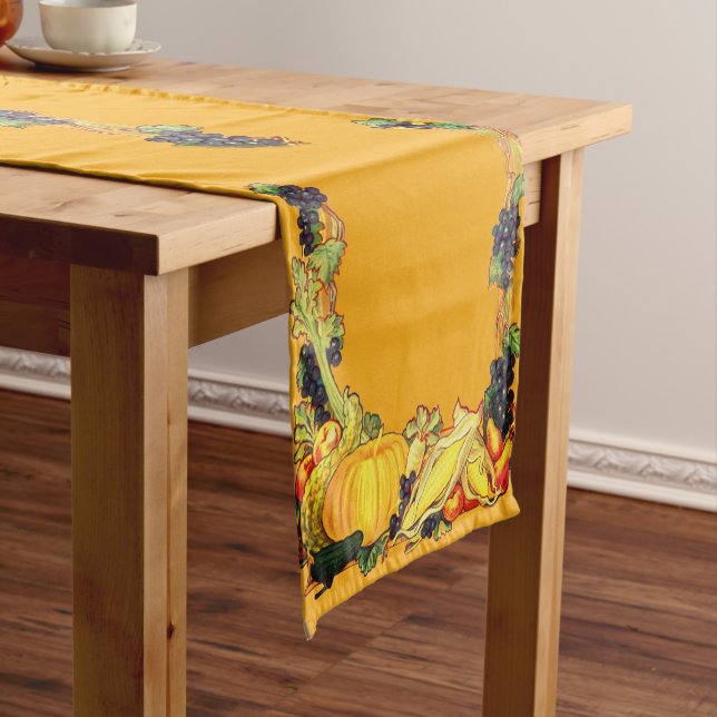 Erntedank Harvest Foods Table Runner Kurzer Tischläufer (Beispiel)