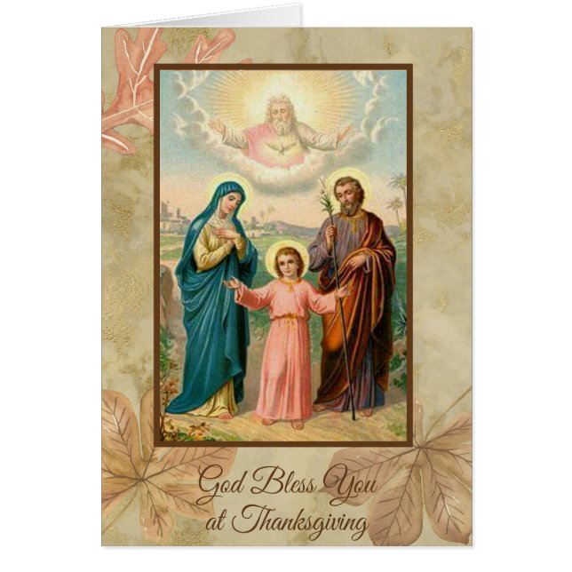 Erntedank-heilige Familie Jesus Mary St Joseph (Vorne)