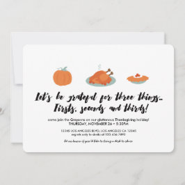 Erntedank Helpings Abendessen Einladung