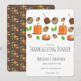 Erntedank Herbst Dinner Türkei Party Mix Einladung