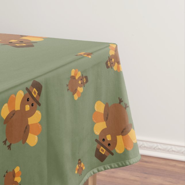 Erntedank Herbst Grüne Türkei Tischdecke (Beispiel)