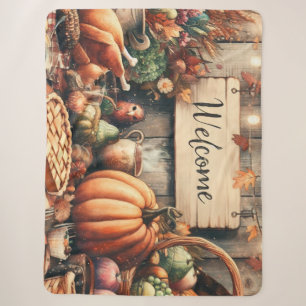 Erntedank/Herbst/Herbst/Vintag Sherpadecke