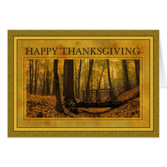 Erntedank Herbst Woods (Vorderseite (Horizontal))