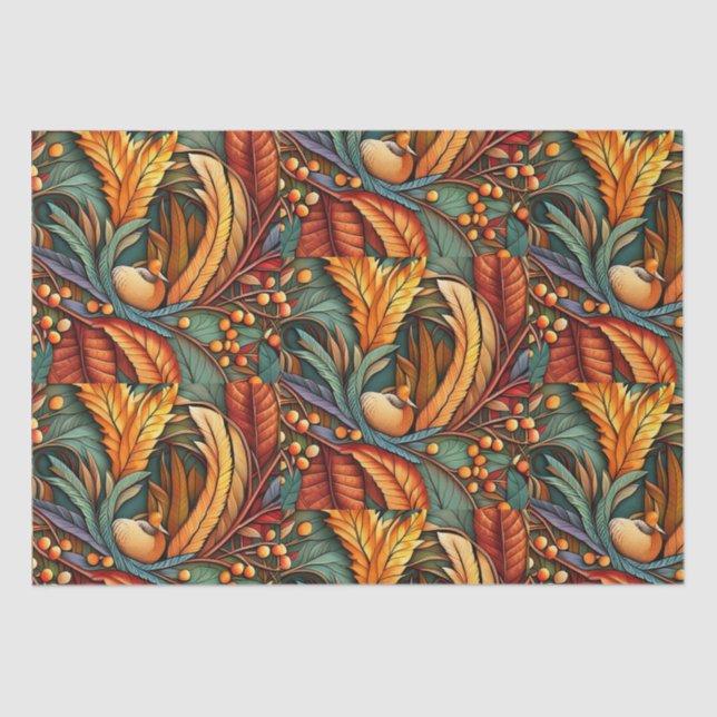 Erntedank Herbstdesign Seidenpapier (Vorderseite)