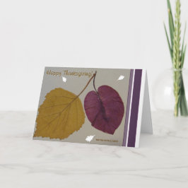 ERNTEDANK - HERBSTLAUBE FEIERTAGSKARTE