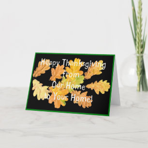 Erntedank "Herbstleaves" Grußkarte Feiertagskarte