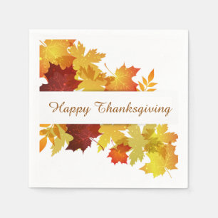 Erntedank Herbstleaves Napkin Serviette