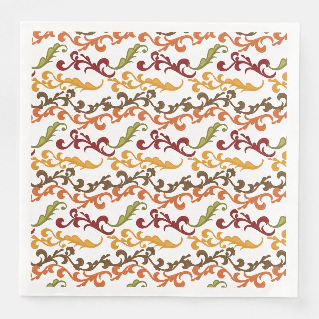 Erntedank Herbstleaves Napkins Serviette (Vorderseite)