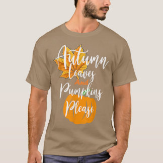 Erntedank Herbstleeves und Kürbiskuits Bitte schne T-Shirt