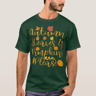 Erntedank Herbstleeves und Kürbiskuits Bitte schne T-Shirt