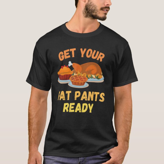 Erntedank holen Sie Ihre fetten Teppiche bereit Pu T-Shirt (Vorderseite)