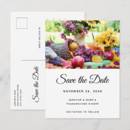 Erntedank Holiday Harvest Save the Date Einladungspostkarte