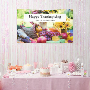 Erntedank Holiday Herbst Erntetisch Banner