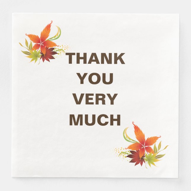 Erntedank Holiday Napkins Serviette (Vorderseite)