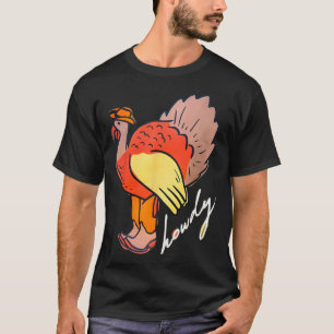 Erntedank Howdy Türkei T-Shirt