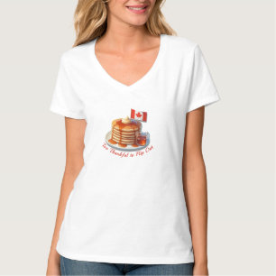 Erntedank Humor Kanada   Pfannkuchen-Spaß-T-Shirt T-Shirt