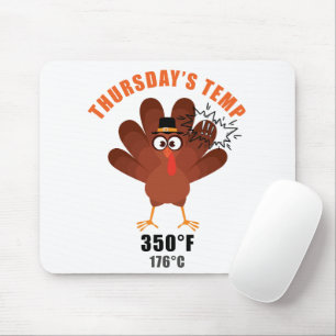 Erntedank Humor Lustiger Truthahn-Witz Mousepad