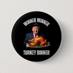 Erntedank Humor Trump Gewinner Gewinner Truthahn M Button
