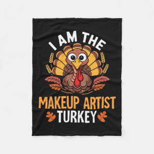 Erntedank ich bin der Makeup Künstler Türkei Match Fleecedecke