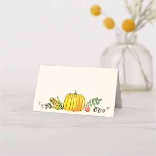 Erntedank im Herbst Platzkarte