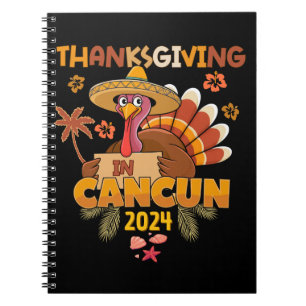 Erntedank in Cancun Tropical Holiday Notizblock
