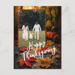 Erntedank – Individuelle Thanksgiving-Grüße Feiertagspostkarte