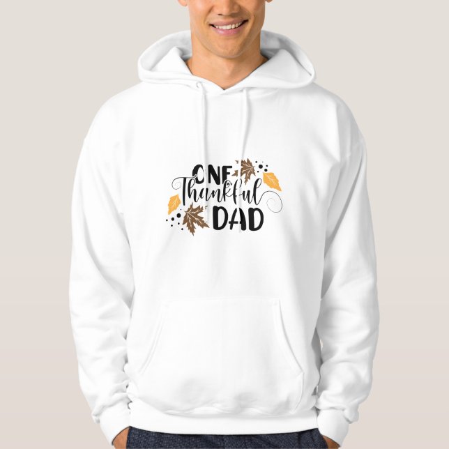 Erntedank inspiriert Typografie Hoodie (Vorderseite)