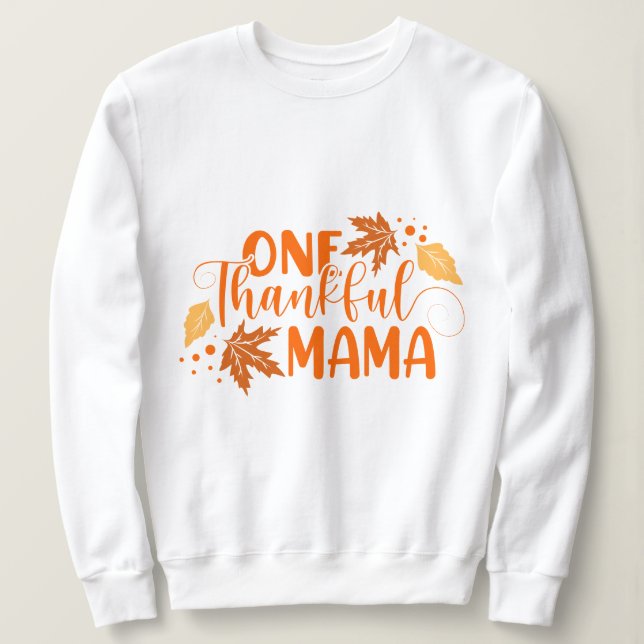 Erntedank inspiriert Typografie Sweatshirt (Design vorne)