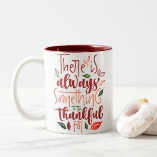 Erntedank ist dankbar zweifarbige tasse