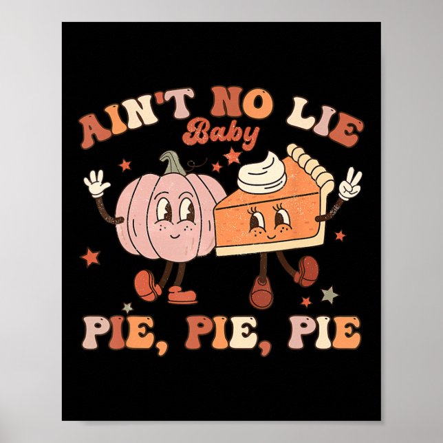 Erntedank ist kein Baby glücklich Thanksgiving Poster (Vorne)